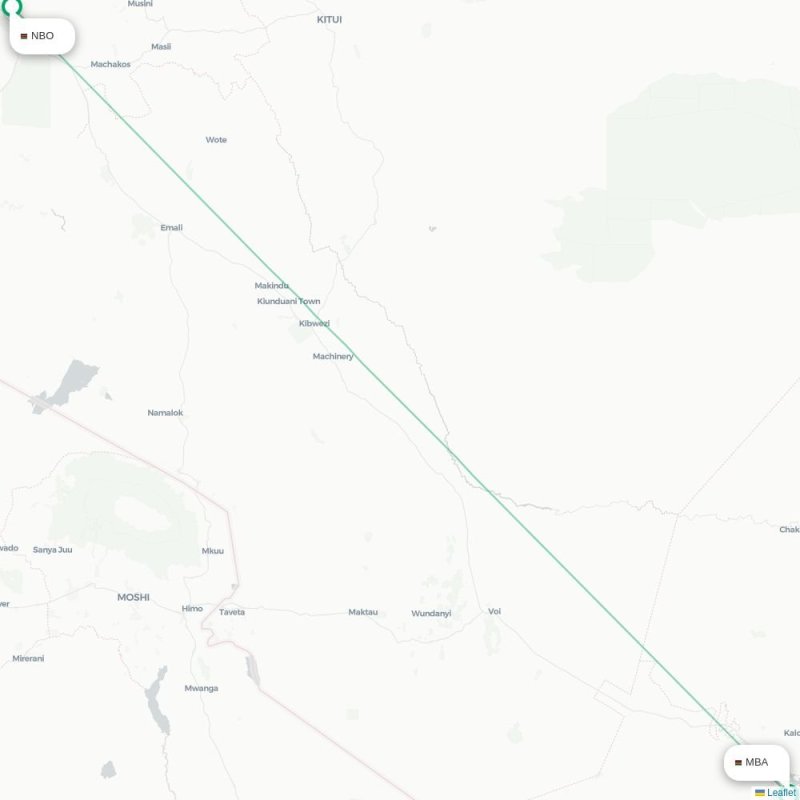 MBA - NBO route map