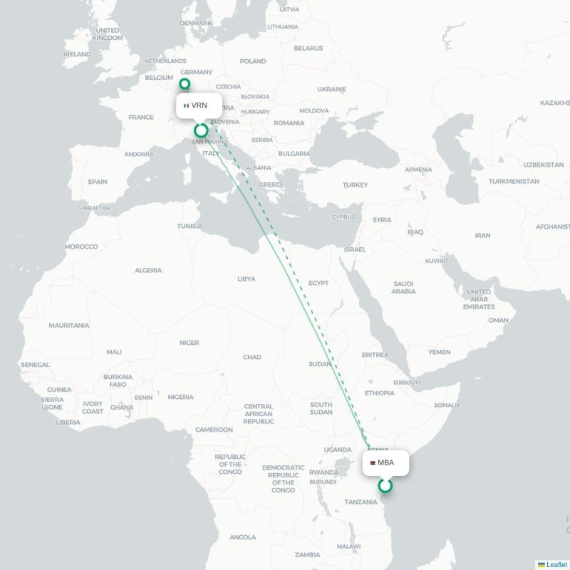 MBA - VRN route map