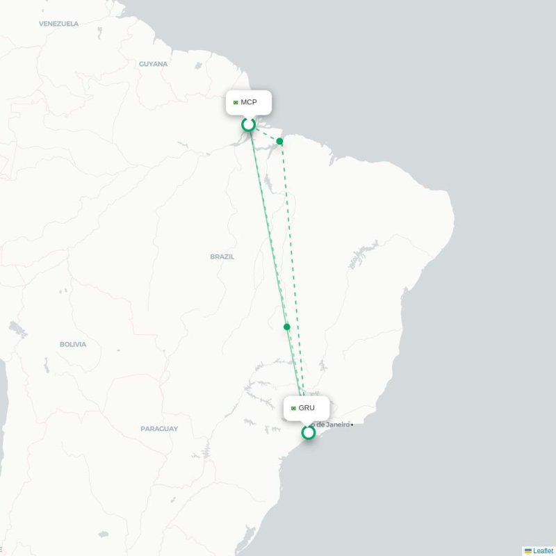 MCP - GRU route map