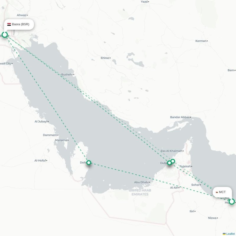 MCT - BSR route map