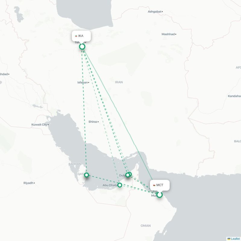 MCT - IKA route map