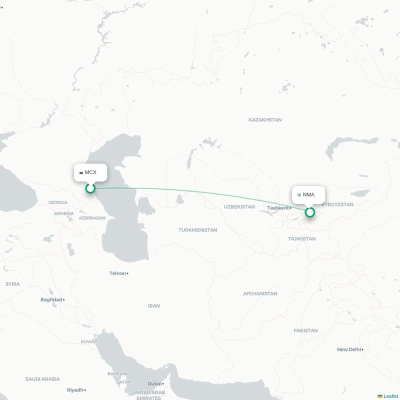 MCX - NMA route map