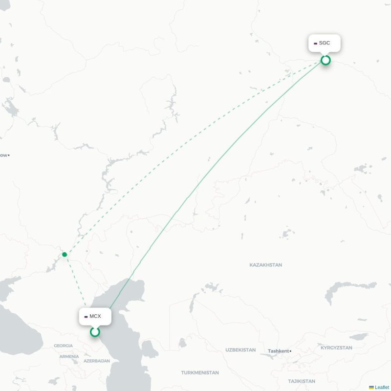 MCX - SGC route map