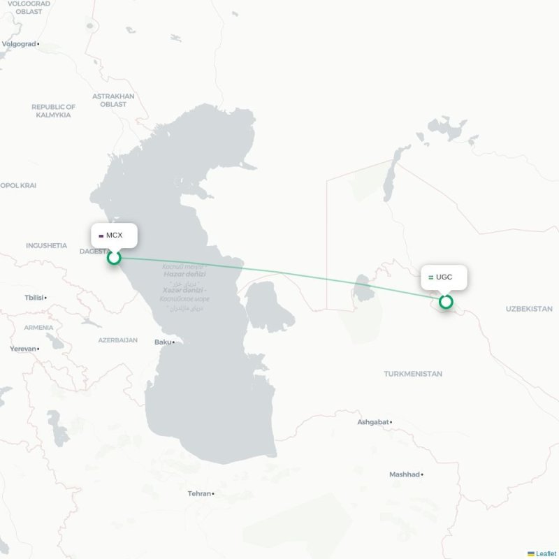 MCX - UGC route map