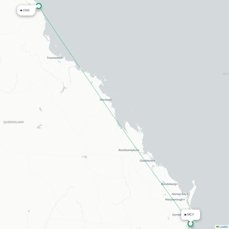 MCY - CNS route map