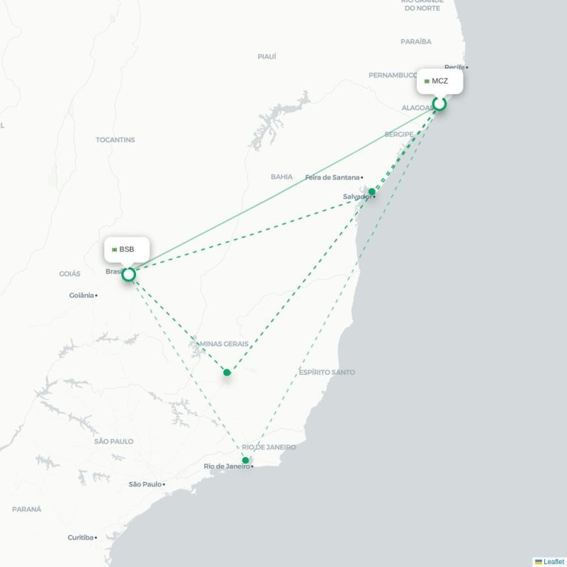 MCZ - BSB route map