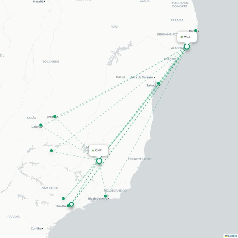 MCZ - CNF route map