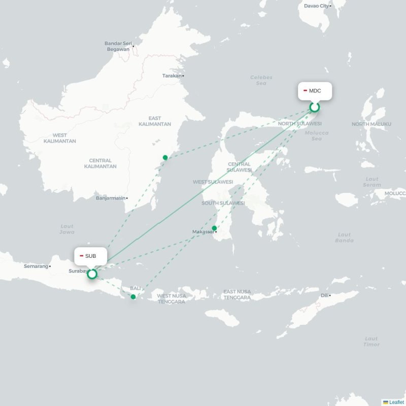MDC - SUB route map