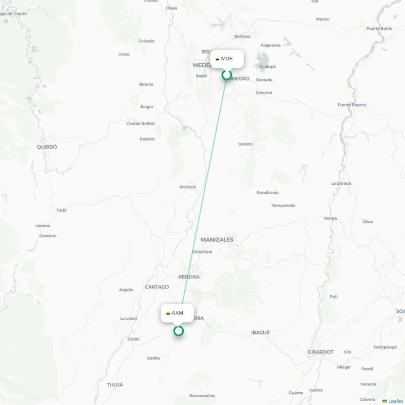 MDE - AXM route map