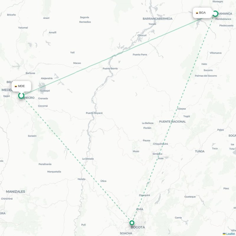 MDE - BGA route map