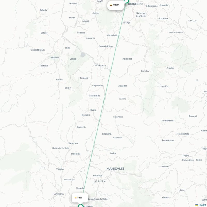 MDE - PEI route map