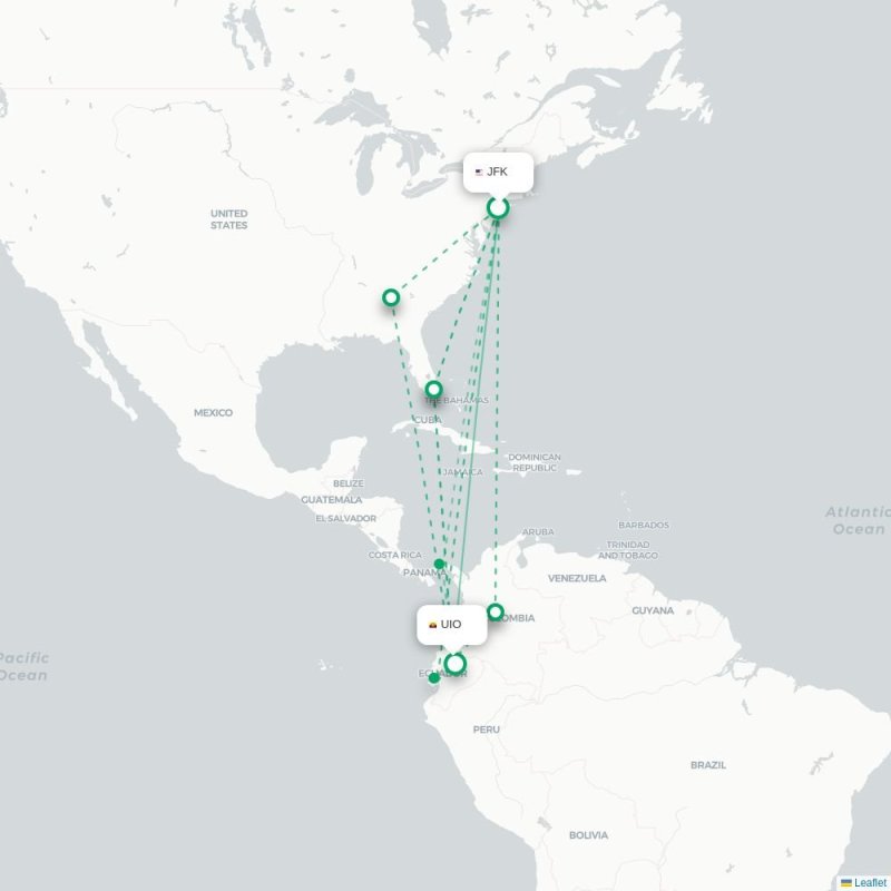 MDE - UIO route map