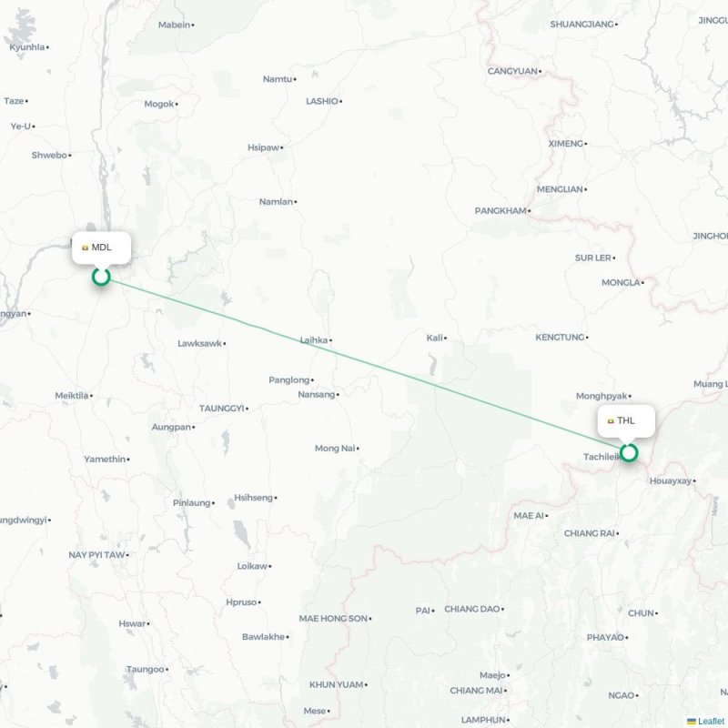 MDL - THL route map
