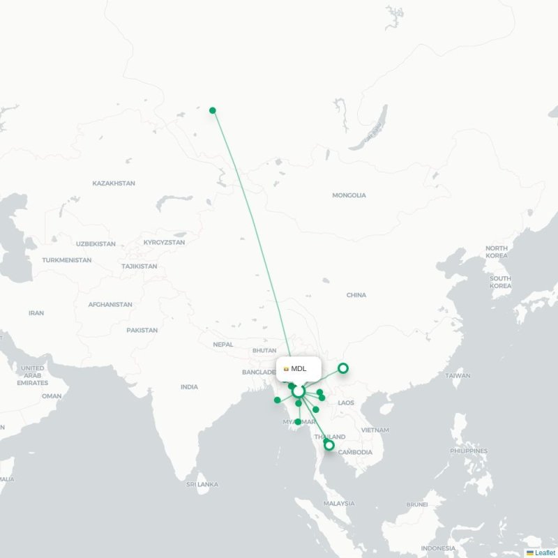 MDL - CNX route map