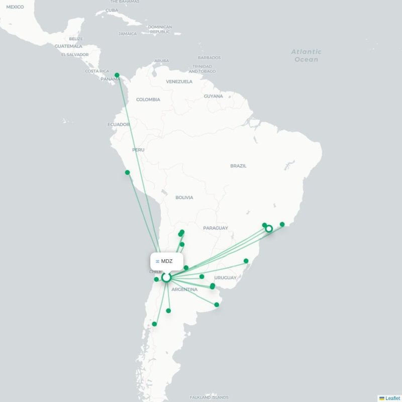 MDZ - LIM route map