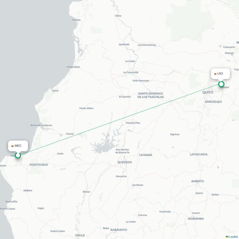 MEC - UIO route map