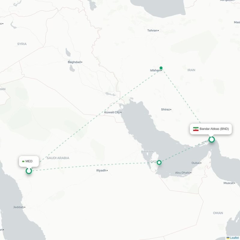 MED - BND route map