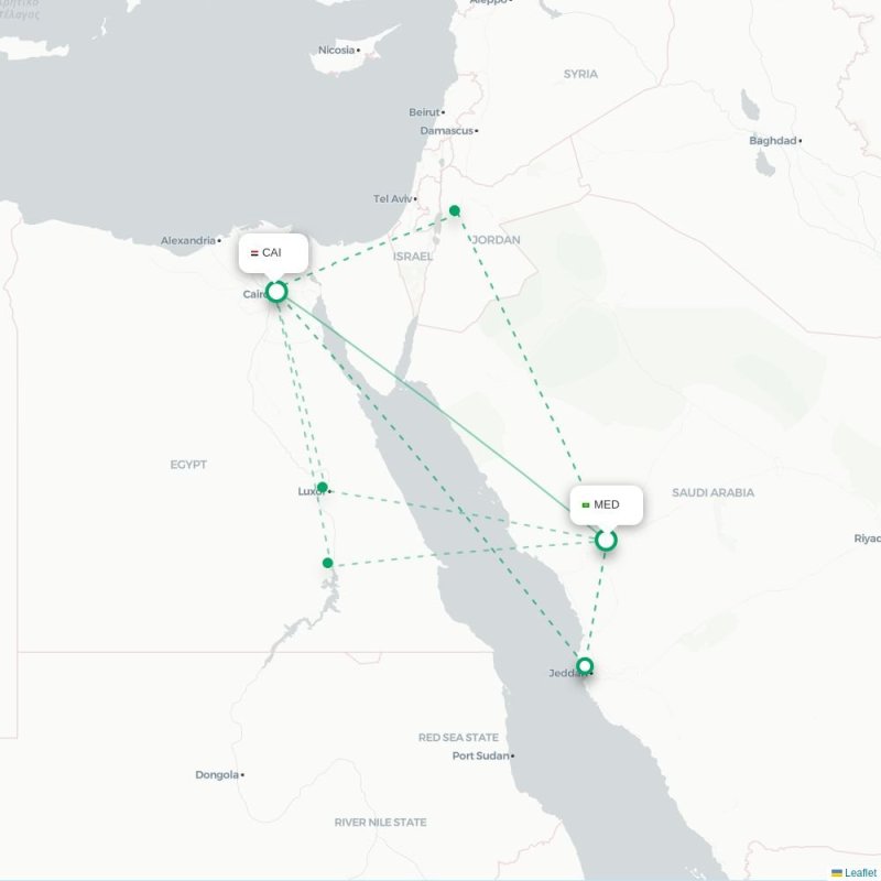 MED - CAI route map