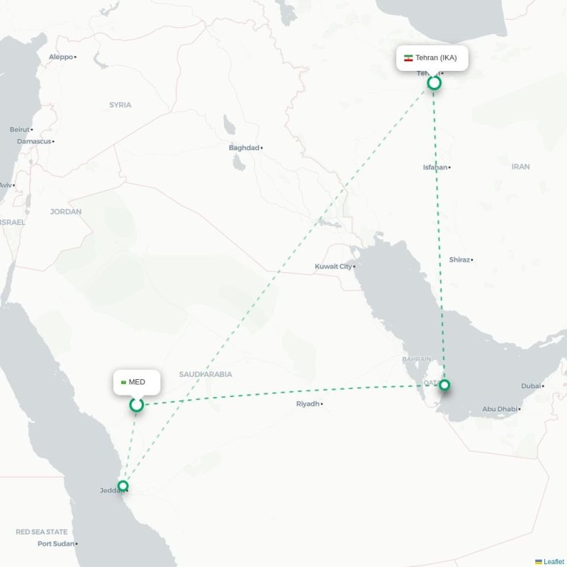 MED - IKA route map