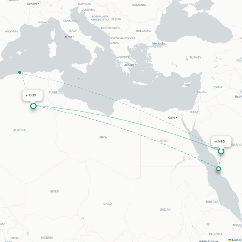 MED - OGX route map