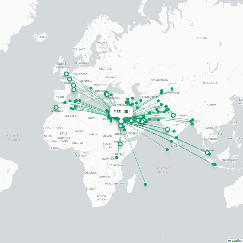 Route map Medina  MED 