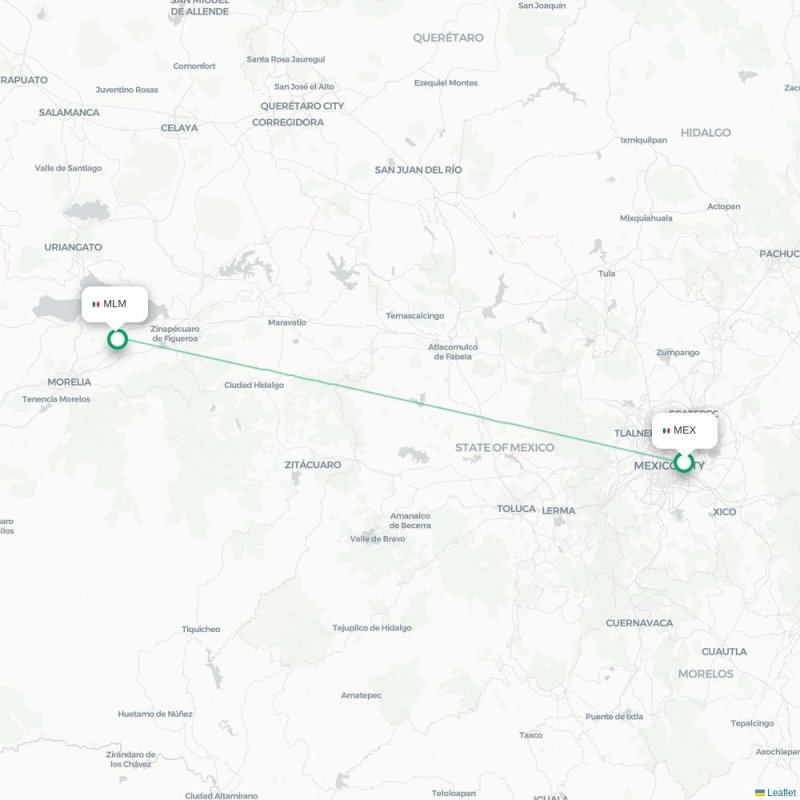 MEX - MLM route map