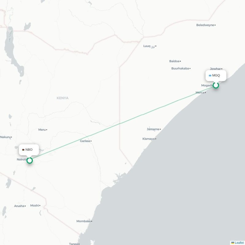 MGQ - NBO route map