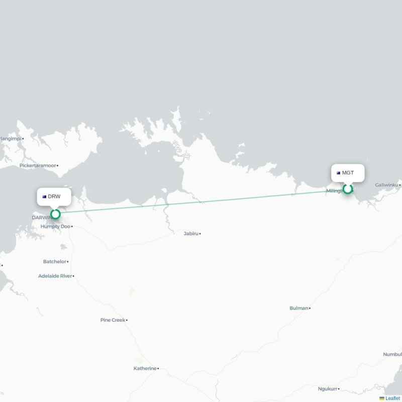 MGT - DRW route map