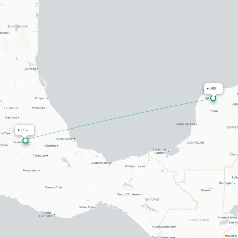 MID - PBC route map