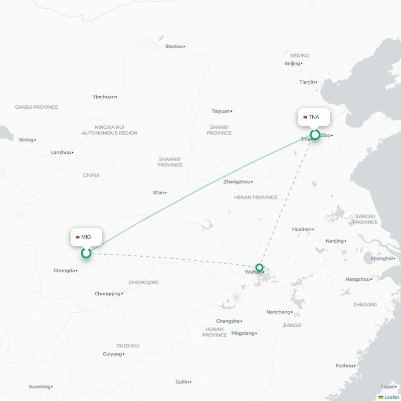 MIG - TNA route map