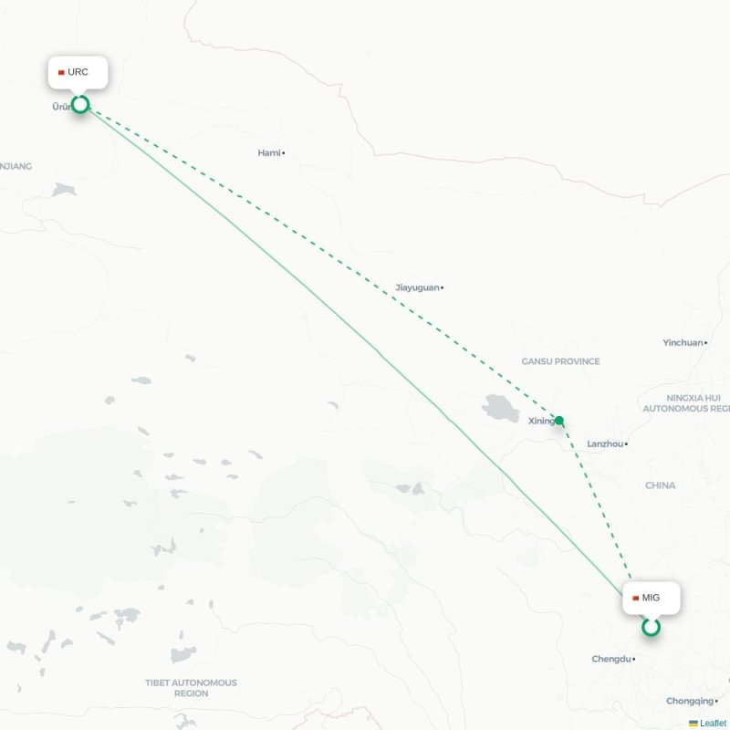 MIG - URC route map