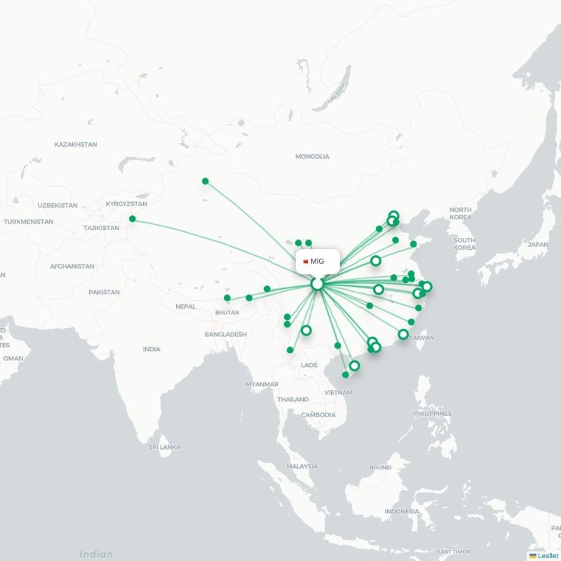 MIG - XIC route map