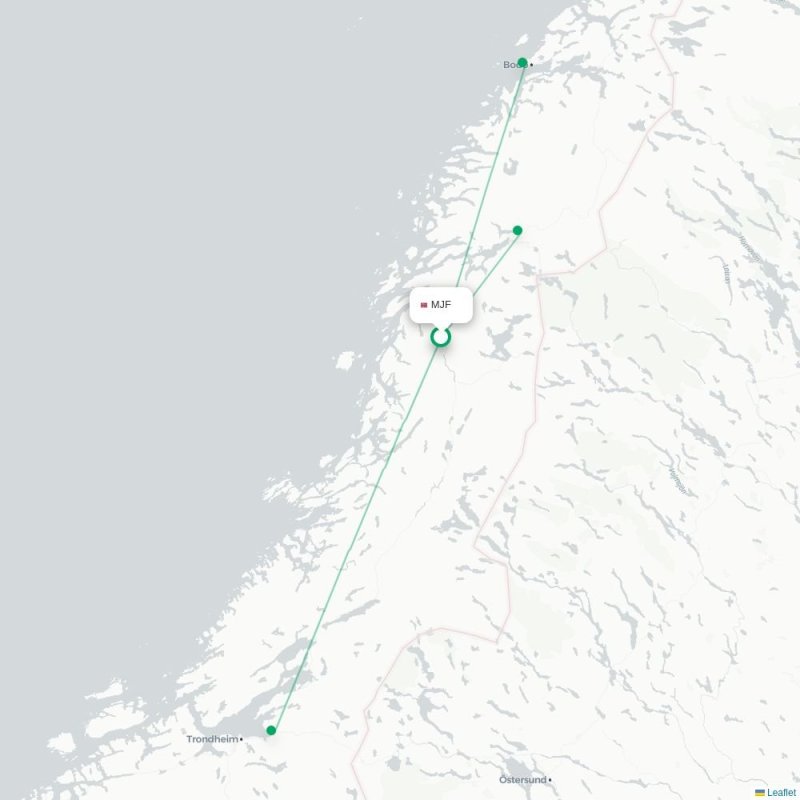 MJF - TRD route map