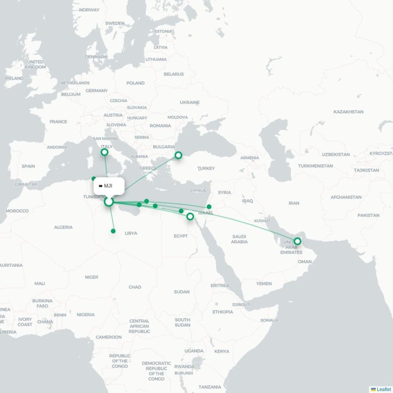 MJI - SFA route map