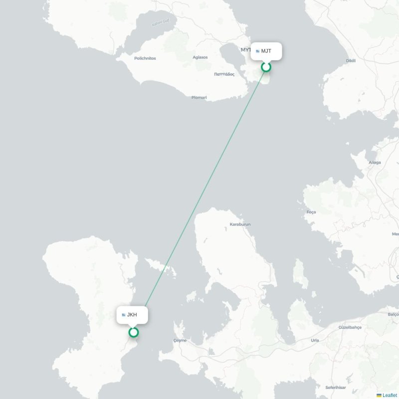 MJT - JKH route map