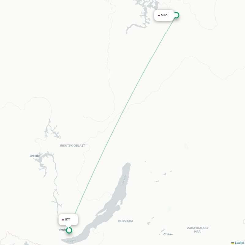 MJZ - IKT route map