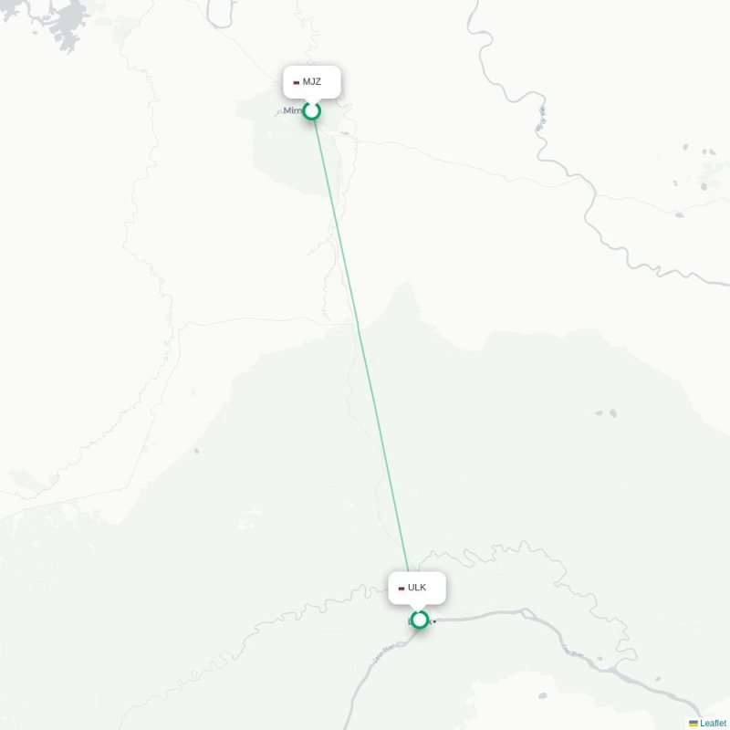 MJZ - ULK route map