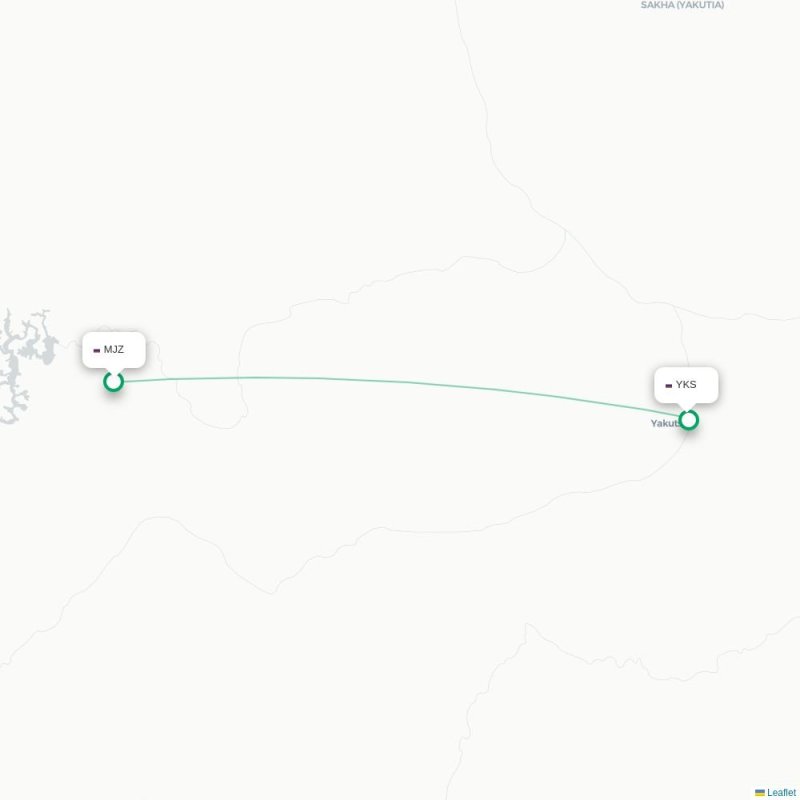 MJZ - YKS route map