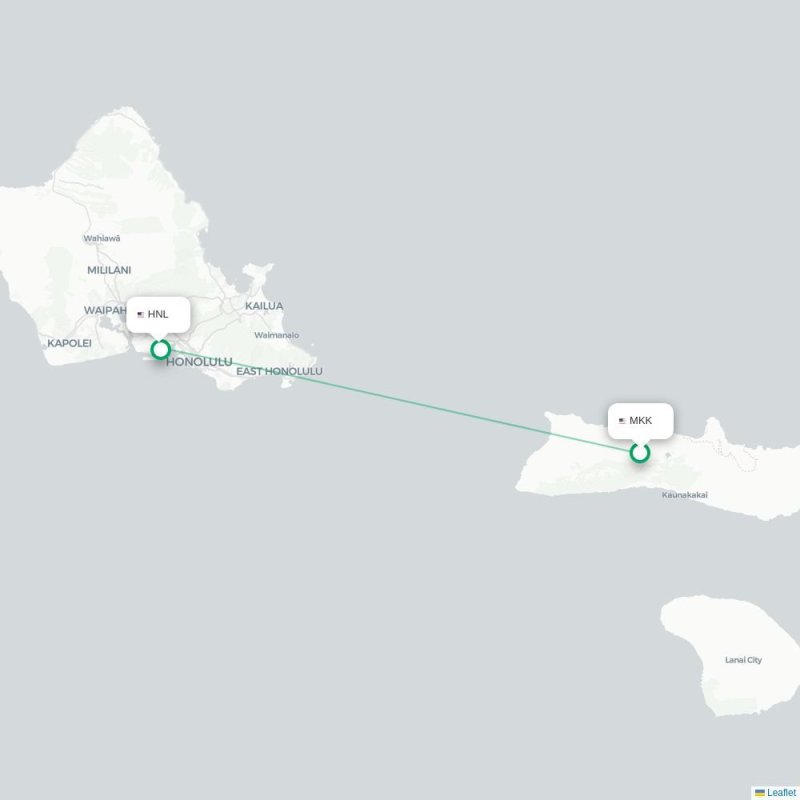 MKK - HNL route map