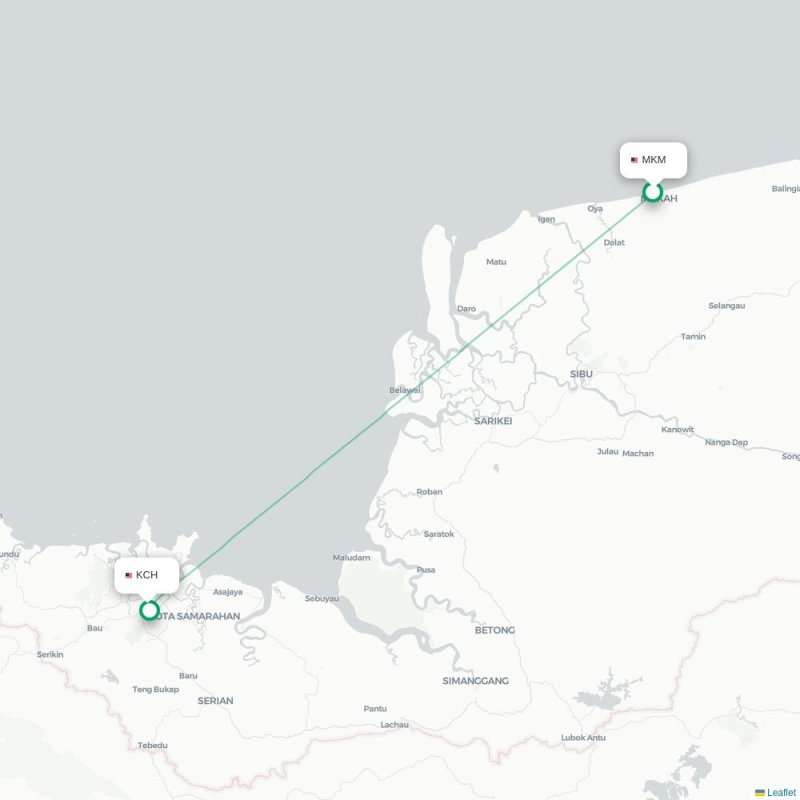 MKM - KCH route map