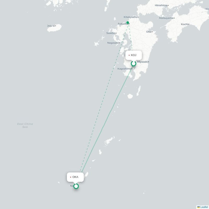 MMY - OKA route map