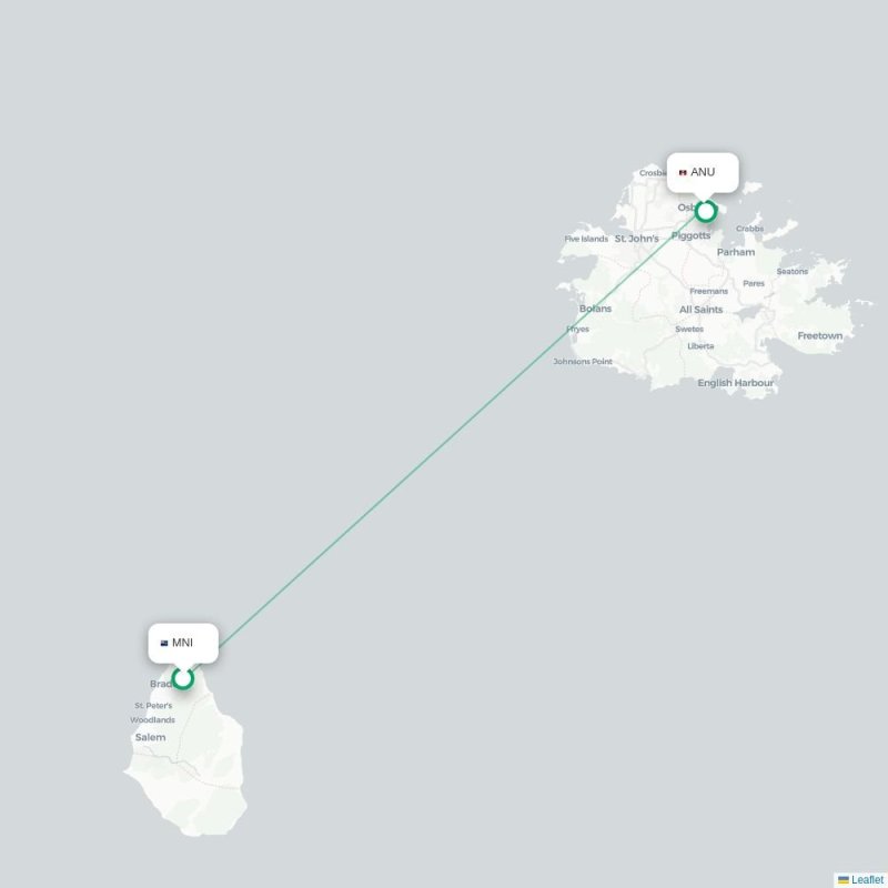 MNI - ANU route map