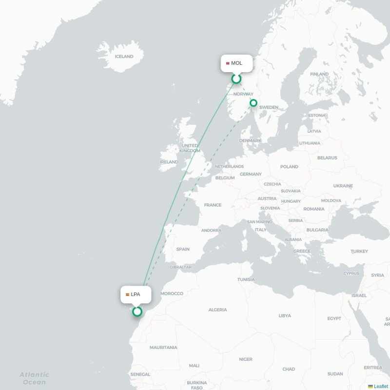 MOL - LPA route map
