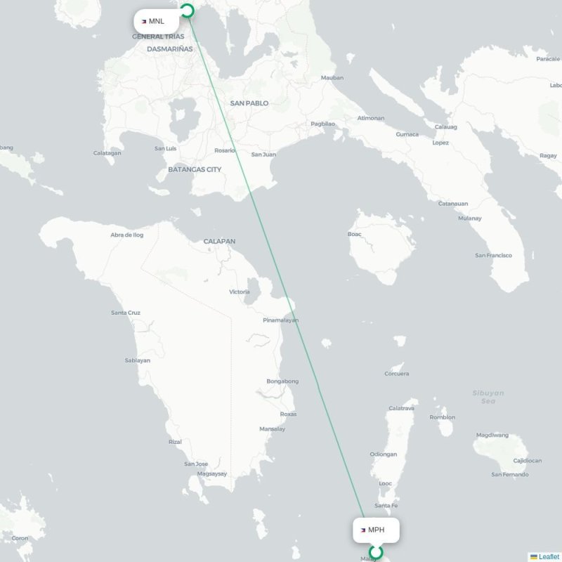 MPH - MNL route map