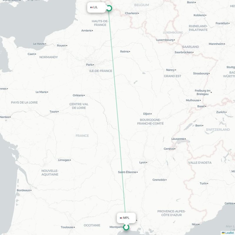 MPL - LIL route map