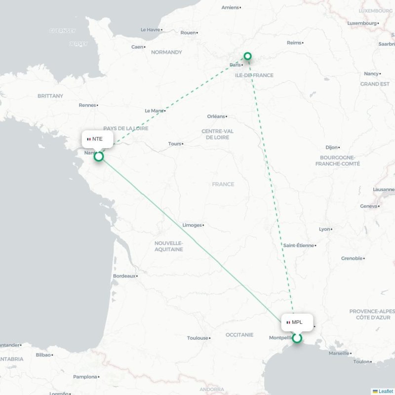 MPL - NTE route map