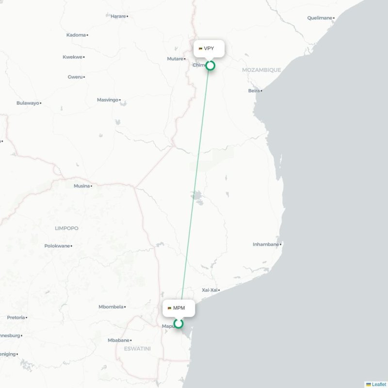 MPM - VPY route map
