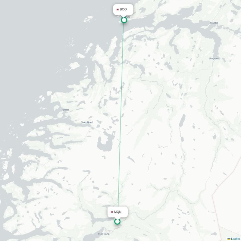 MQN - BOO route map