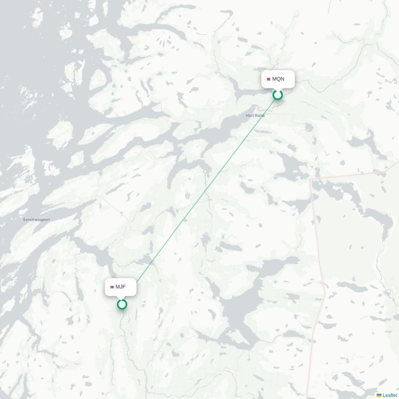 MQN - MJF route map