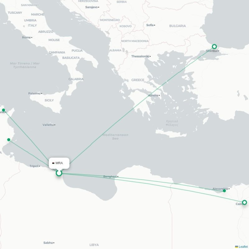 MRA - SFA route map